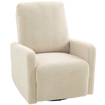 Relaxfauteuil met verstelbare rugleuning | Kleur: Wit | Afmetingen: 76x94x100 cm