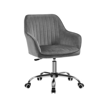Bureaustoel / gamingstoel, draaibaar, grijs, 64 x 62 x (80-90) cm