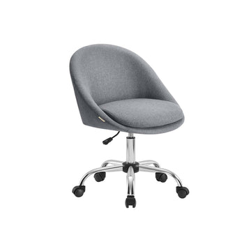 Ergonomische bureaustoel - draaibaar - gewatteerd - grijs - 60x60x80-90 cm