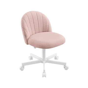 Fleecestoel met bekleding | Pastelroze | 60x60x73-88 cm