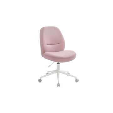 Bureaustoel met schommelfunctie - pastelroze - draaibaar - ergonomisch