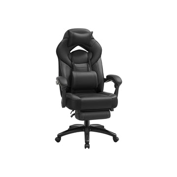 Gamingstoel - racestoel - lendensteun - verstelbare hoofdsteun - kunstleer - 70 x 64 x 128 cm