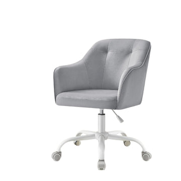 Ergonomische bureaustoel - draaibaar - grijs fluweel - 64x64x(83-93) cm