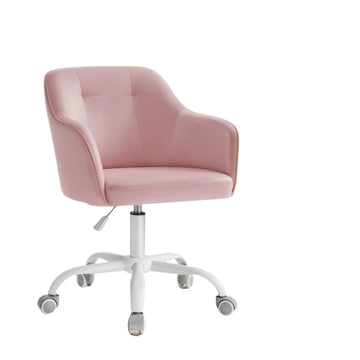Roze ergonomische bureaustoel - draaibaar - 64 x 64 x (83-93) cm