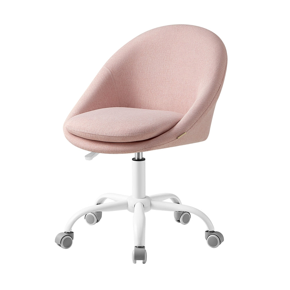 Gepolsterter Schmink- und Bürostuhl | Rosa | 60x60x80-90 cm