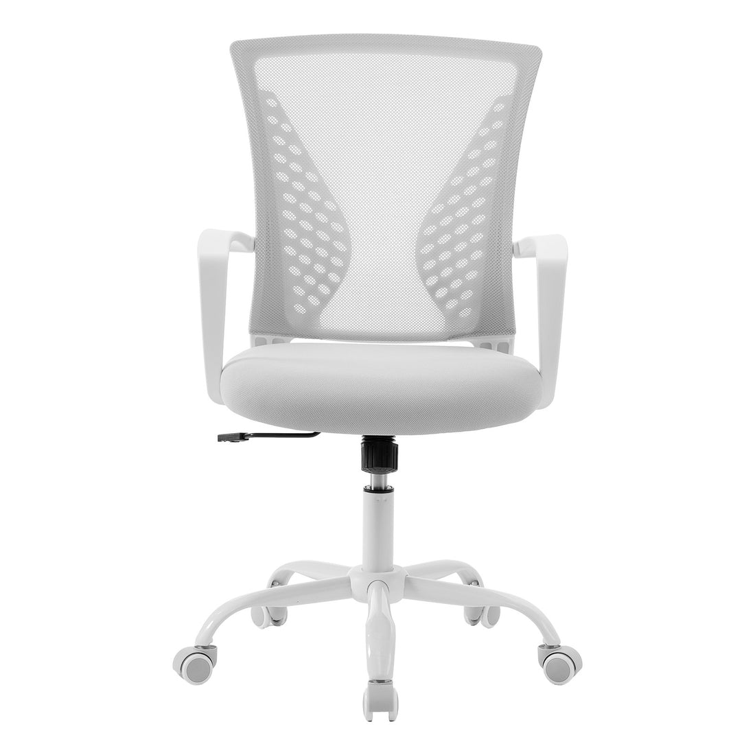 Ergonomischer Bürostuhl mit verstellbarer Höhe, atmungsaktivem Netz und Wippfunktion | Grau | 64x64x96-104 cm