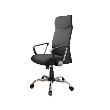 Ergonomische bureaustoel met armleuningen | Zwart | 63x63x110-120 cm
