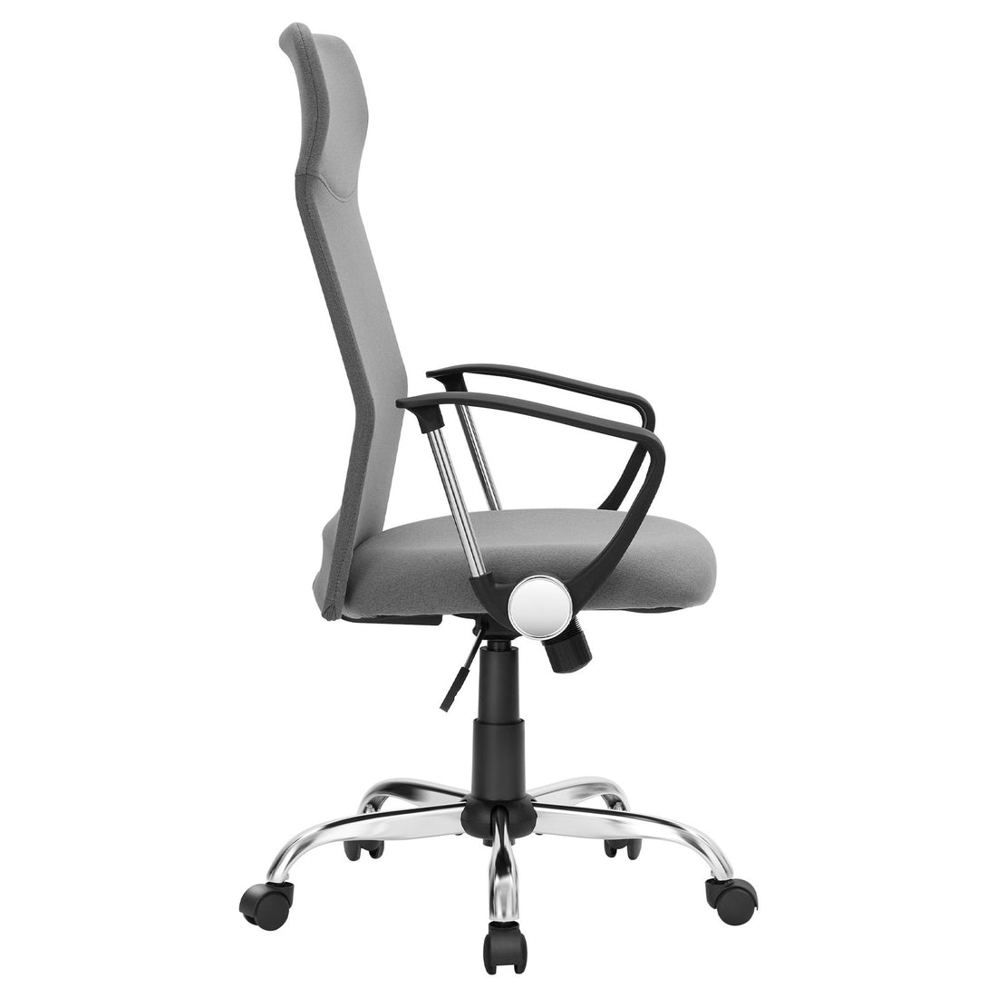 Bürostuhl mit verstellbarer Höhe und Drehfunktion | Grau | 63x63x110-120 cm
