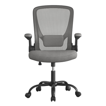 Ergonomische bureaustoel met wipfunctie en mesh | Grijs | 60x64x103-110 cm