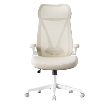 Ergonomische bureaustoel | Beige | 67x67x125 cm