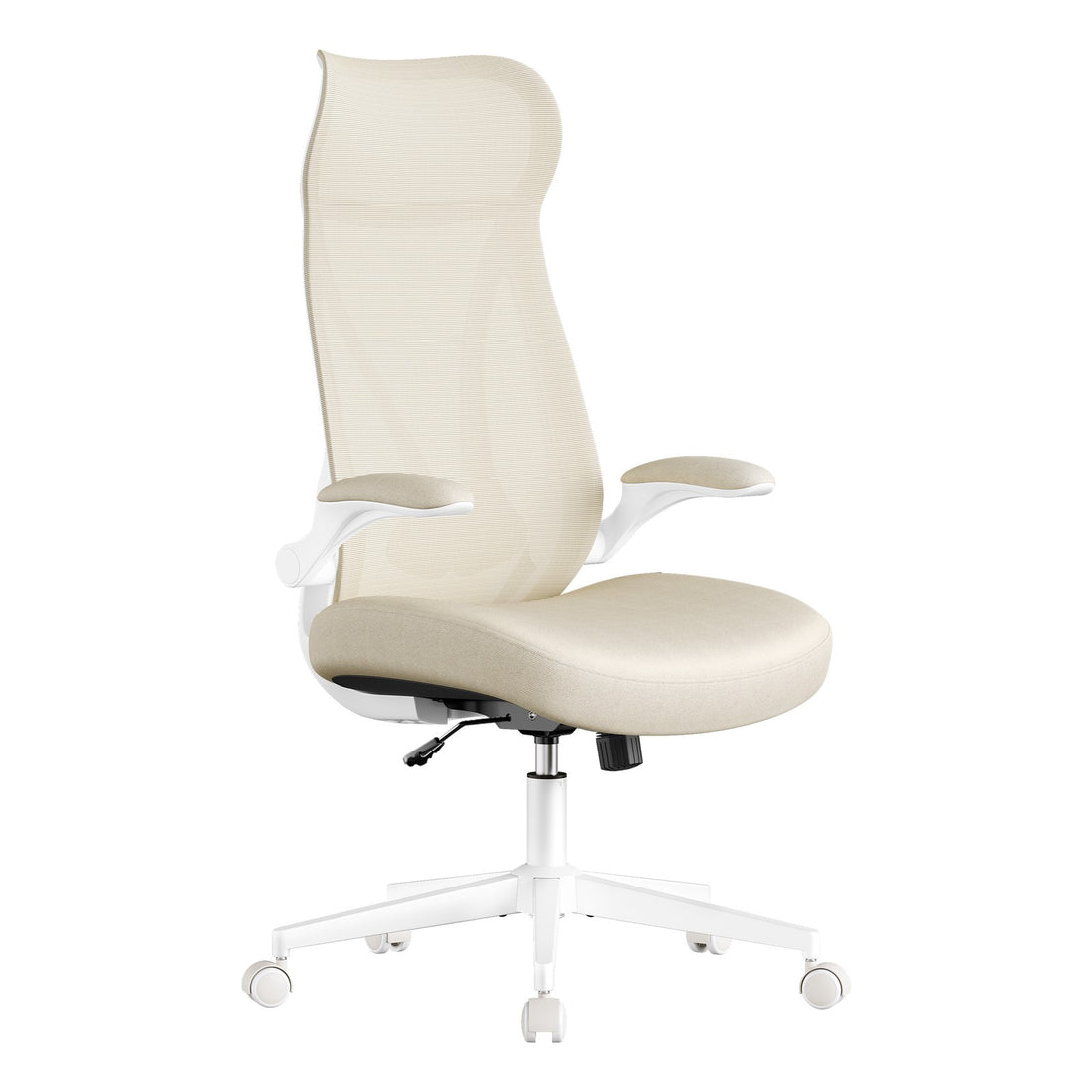 Ergonomischer Bürostuhl | Beige | 67x67x125 cm