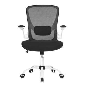 Ergonomische bureaustoel met netbespanning | Zwart | 66x60x99-107 cm