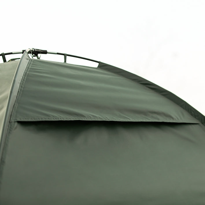 Alles-in-één Campingset voor 2 - Pop-Up Tent - Kampeerbed - Campingligstoel - Waterdicht - Eenvoudige montage - Duurzaam Oxford Nylon - L193 x D145 x H188cm - Groen