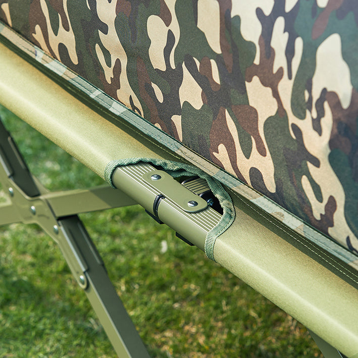4-in-1 kampeertentbundel voor 2 personen - Pop-up tent - Kampeerbed met ligstoel - Duurzaam Oxford Nylon - Waterdicht - Eenvoudige montage - 193 cm x 188 cm x 145 cm - Camouflagekleur