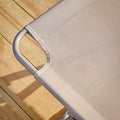 Verstelbare strandligstoel - Tuinligstoel - Opvouwbare ligstoel - Ademende synthetische vezels - Snel opvouwbaar ontwerp - 195 cm x 58 cm x 63 cm - Beige