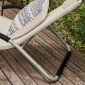 Tuinligstoel - Ligstoel - Ligstoel - Ademende stof van synthetische vezels - Inclusief comfortkussen - Ideaal voor tuin en terras - 56 cm x 67 cm x 165 cm