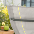 Garden Rocking Lounger - Ligstoel - Tuinstoel - Ergonomisch ontwerp - Synthetische vezelstof - Opbergvak - Ondersteunt tot 120 kg - 145 cm x 84 cm x 57 cm