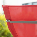 Garden Lounger - Ligstoel - Schommelstoel - Ergonomisch ontwerp, opbergvak, ondersteunt tot 120 kg - Metalen frame met synthetische vezelstof - 145 cm x 84 cm x 57 cm