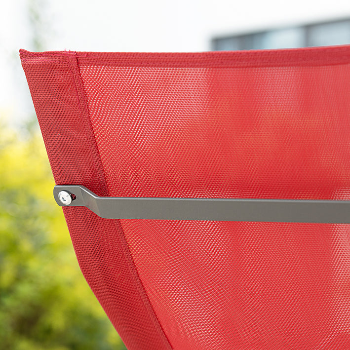 Garden Lounger - Ligstoel - Schommelstoel - Ergonomisch ontwerp, opbergvak, ondersteunt tot 120 kg - Metalen frame met synthetische vezelstof - 145 cm x 84 cm x 57 cm
