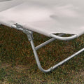 verstelbare ligstoel met luifel - tuinligstoel - strandstoel - opvouwbaar, draagbaar, UV-bescherming - 195 cm x 90 cm x 63 cm