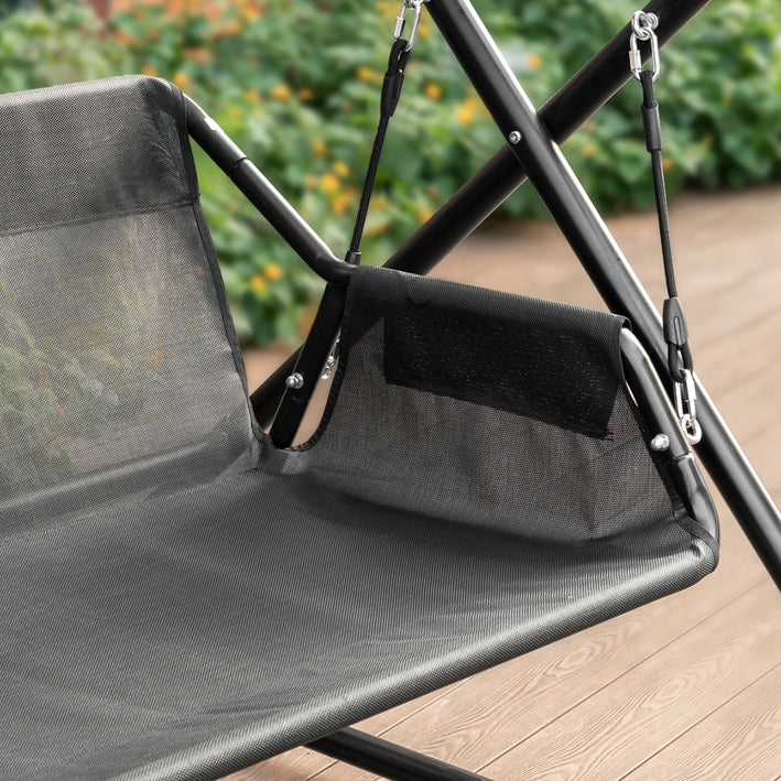 Hollywood Swing Schommelstoel - Tuinschommel - Patio Schommel - UV-bescherming Luifel - Ergonomisch ontwerp - Hoge stabiliteit - 164 cm x 184 cm x 152 cm