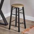 5-delige eetset - Klaptafel met 4 stoelen - Compacte eetset - Verstelbare tafelmaat - Ruimtebesparend ontwerp - MDF fineerblad - Metalen frame - Tafel: 80x89x80cm - Stoel: 30x56cm