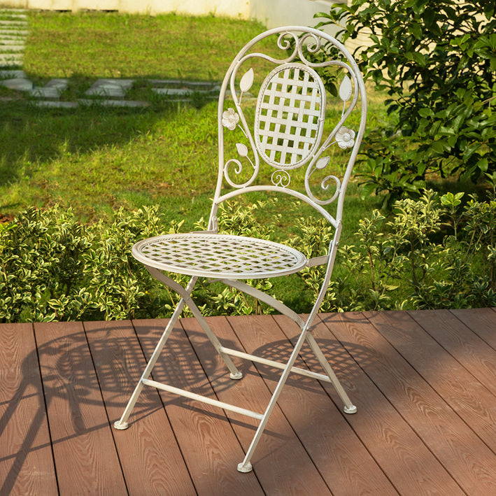 3-delige balkontafelset - tuinmeubelset - klaptafel en stoelen - duurzaam metaal, gepoedercoat - gebruik binnen en buiten - krasbestendige voeten - tafel: 60 cm x 77 cm, stoelen: 42 cm x 95 cm x 55 cm
