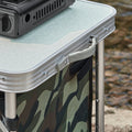 Aluminium Opvouwbare Campingtafel - Draagbare Kamptafel - Picknicktafel Buiten - Verstelbare Hoogte - 120cm x 54/62/70cm