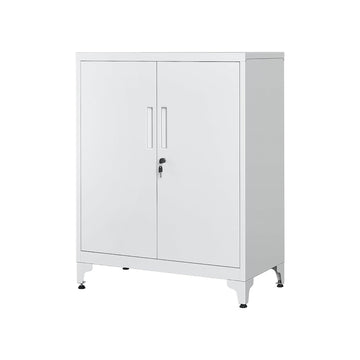 Stalen kast, grijs, verstelbare planken, extra sterk, 40 x 80 x 90 cm