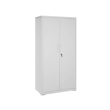 Metalen archiefkast - grijs staal - 4 verstelbare legplanken - 2 deuren - 80 x 40 x 180 cm