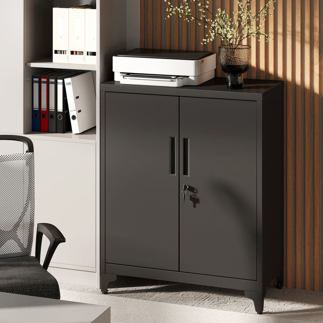 Archivschrank - multifunktionaler Stahl-Büroschrank - 40 x 80 x 90 cm