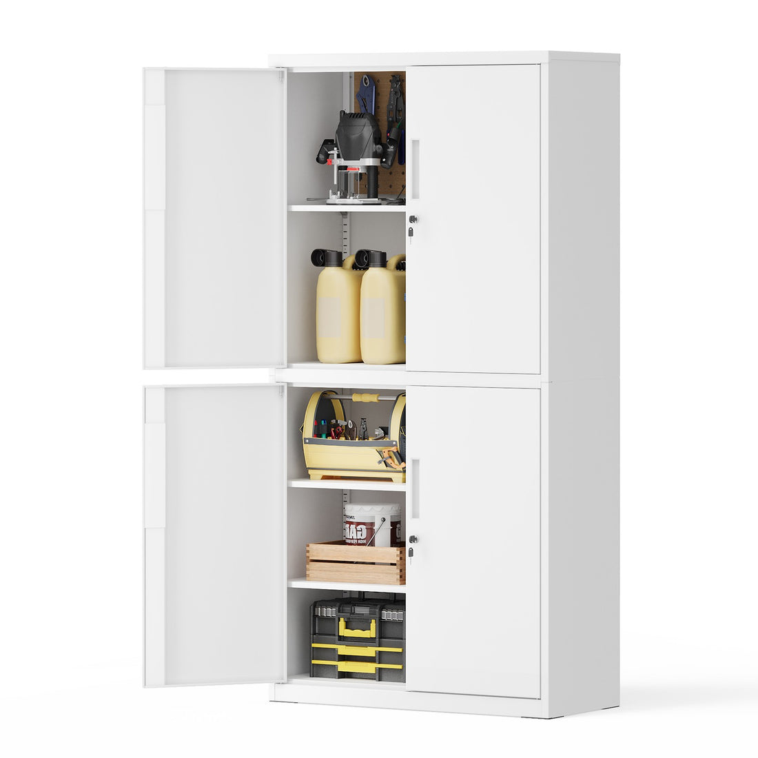 Aktenschrank Aufbewahrungsschrank | Weiß | 80x40x180 cm