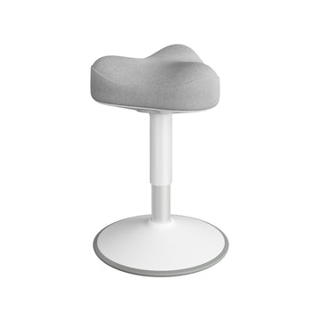 In hoogte verstelbare moderne stahocker | Duifgrijs | 36,5x36x48-65,5 cm