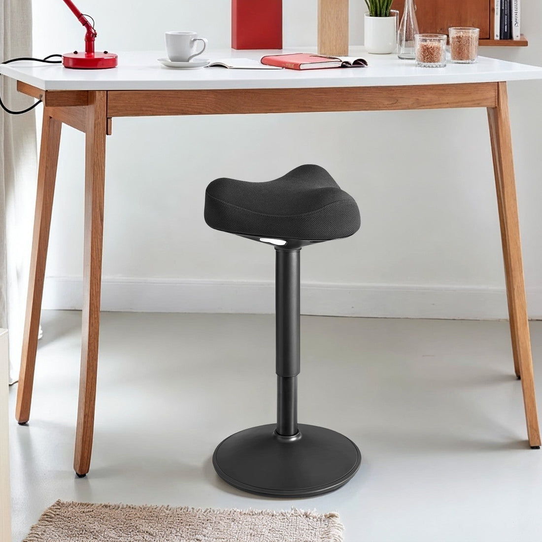 Ergonomisk pall – Justerbar – Bättre hållning – Svart – 58–83 x 34 x 36 cm
