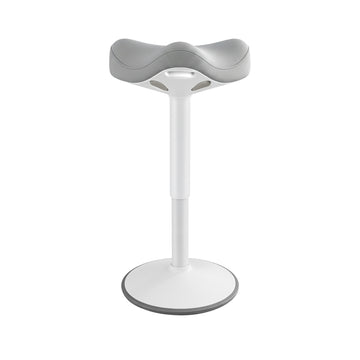 Kantelbare stahocker 360 graden | Grijs | 34x34x59-83,5 cm