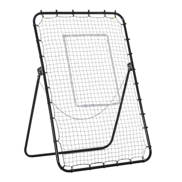 Voetbal reboundnet - Verstelbaar trainingsdoel | Kleur: Zwart | Afmetingen: 73x123x178.5 cm