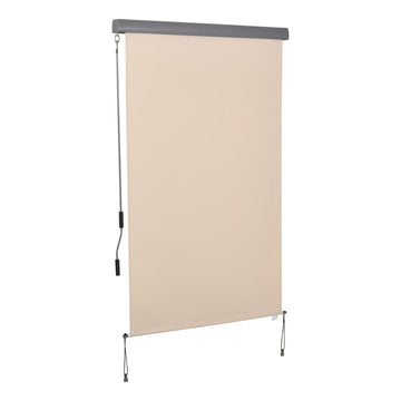 Verticale zonwering - Uitschuifbaar zonnenscherm | Kleur: Crèmewit