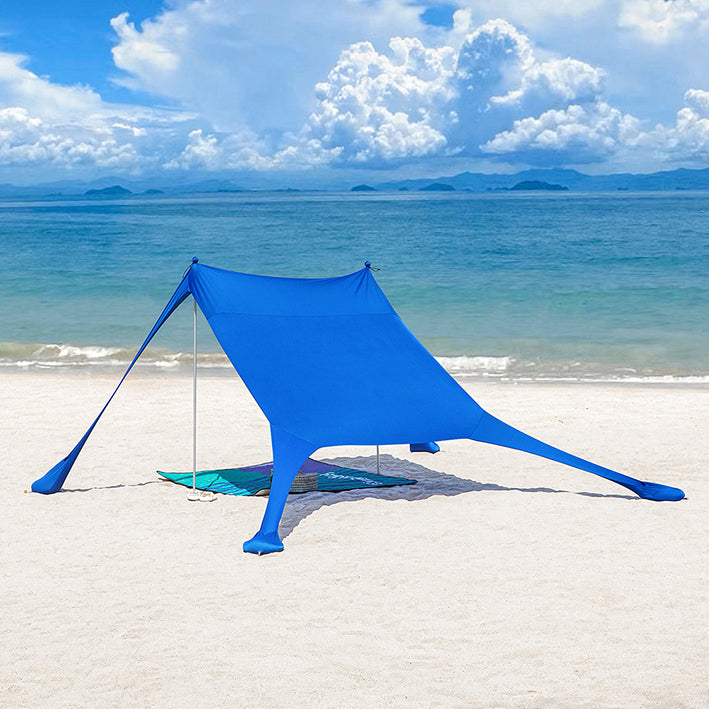 Bärbart skuggsegel - Solskydd - Strandtält - Polyester och Lycra - UV-skydd - 300 cm x 300 cm x 200 cm