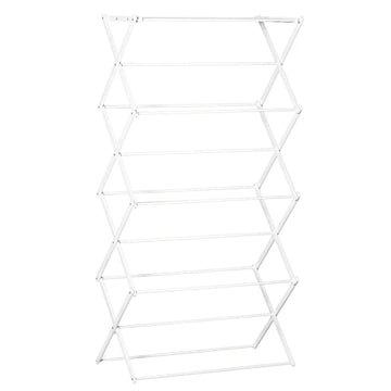 Opvouwbaar droogrek - 8 niveaus | Kleur: Wit | Afmetingen: 35x74x144 cm