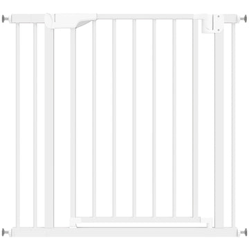 Traphek zonder boren, automatisch sluitend | Kleur: Wit | Afmetingen: 76-88x3x76 cm