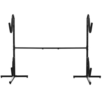Kajakrek voor 2 kajaks | Kleur: Zwart | Afmetingen: 72,5x240x157 cm