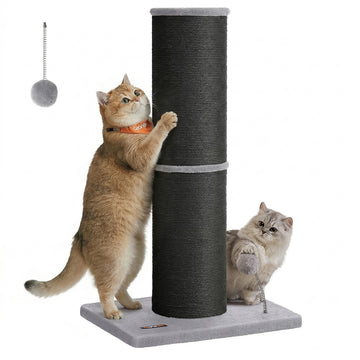Krabpaal kattenboom met sisalstam 85 cm XXL | Inktzwart | 50x40x85 cm