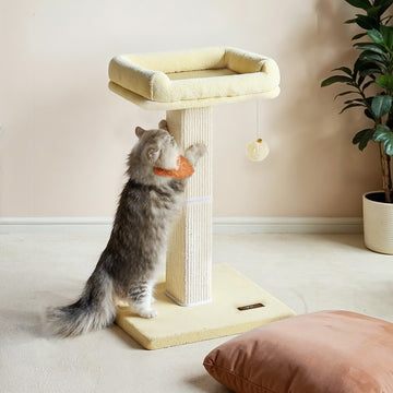Kattenkrabpaal - Klimtoren - Activiteitscentrum - Sisal - 59 x 40 x 127 cm