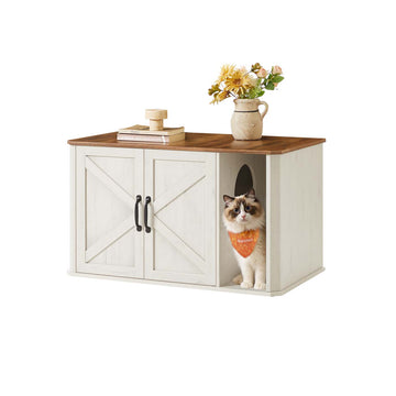 Kattenhuis - kattenverblijf - vintage - 85 x 48,5 x 50 cm
