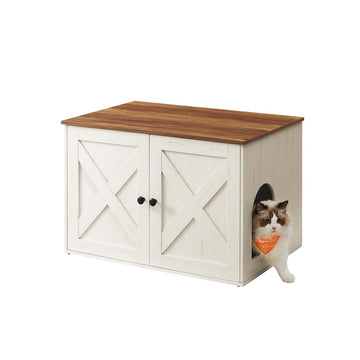 Houten kattenkast - kattenmeubel - opbergruimte - hoge draagkracht - 70 x 50 x 50 cm