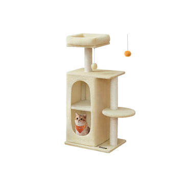 Kattenkrabpaal - Kattenboom - Sisal - Krabben en spelen - 45 x 35 x 101 cm