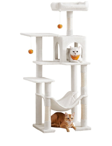 Kattenkrabpaal 143 cm - Klimtoren - Meerdere niveaus - 55 x 45 x 143 cm