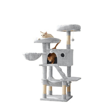 Grote krabboom voor katten - krabpaal - zacht pluche - 49 x 49 x 135 cm