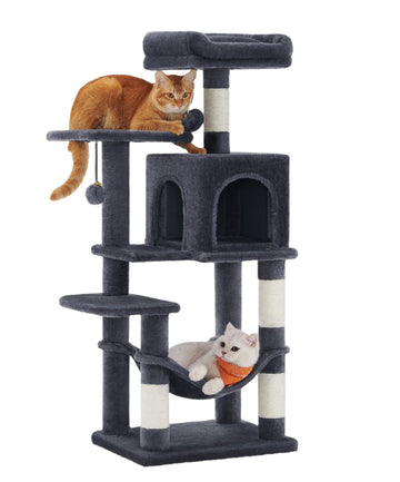 Kattenboom met meerdere niveaus, grot en krabpaal – 45 x 35 x 112 cm