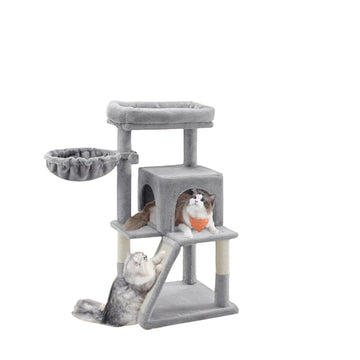 Kattenkrabpaal met groot platform - sisal - 48 x 48 x 96 cm